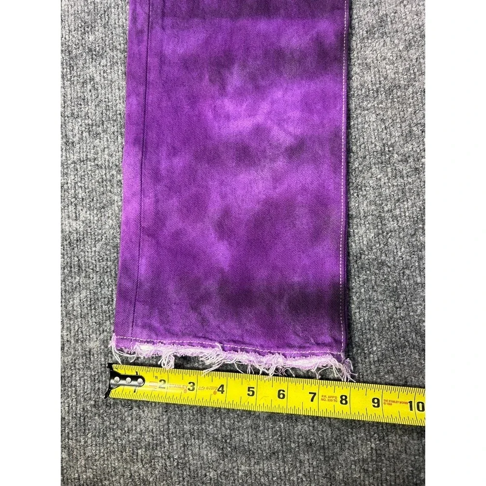 Levi's Men's 501 W30 L32 Purple Overdyed Jeans Y2K Grunge Streetwear Depop Skate - Picture 2 of 15